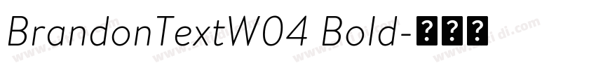BrandonTextW04 Bold字体转换 BrandonTextW04 Bold字体转换
